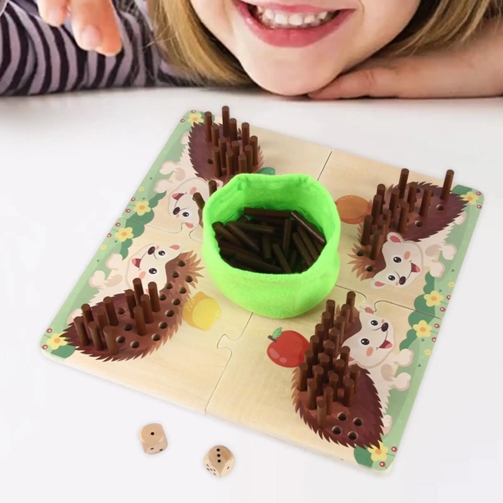 Hedgehog Game Hedgehog Stick Game Addizione Early Education Counting Matching Game Hedgehog Board Learning Toy For Activity