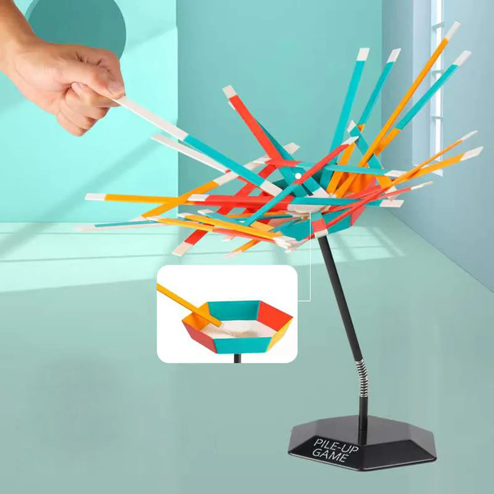 Stack It Up Balance Game Colorful Stick Stack Gioco Da Tavolo Giocattoli Bambini Check-In Detection Hands-On Gravity Balance Family Party Toys