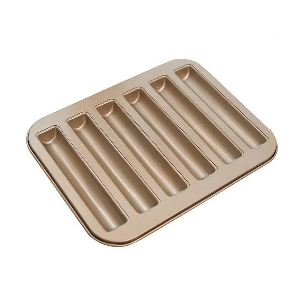Teglia Da Forno Per Biscotti In Acciaio Al Carbonio Breadstick Biscotti Ladyfinger Small Muffin Cupcake Tin Tray