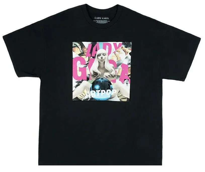 Lady Gaga Unisex Con Licenza Ufficiale Artpop Album Cover Graphic Tee T-Shirt Maniche Lunghe O Corte