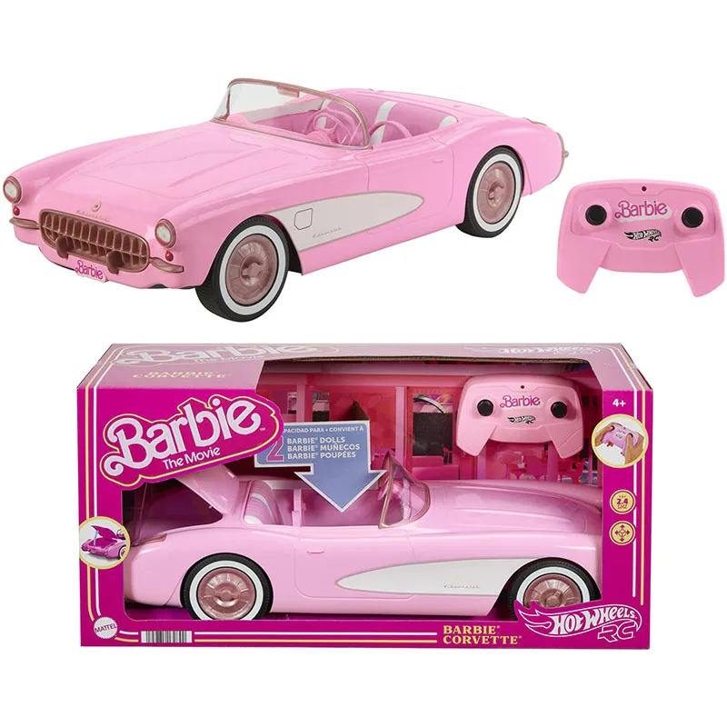 Hot Wheels Rc Barbie Corvette Remote Barbie The Movie Control Corvette E Trunk Si Apre Per Il Giocattolo Dell'Auto Di Stoccaggio Per Il Regalo Della R