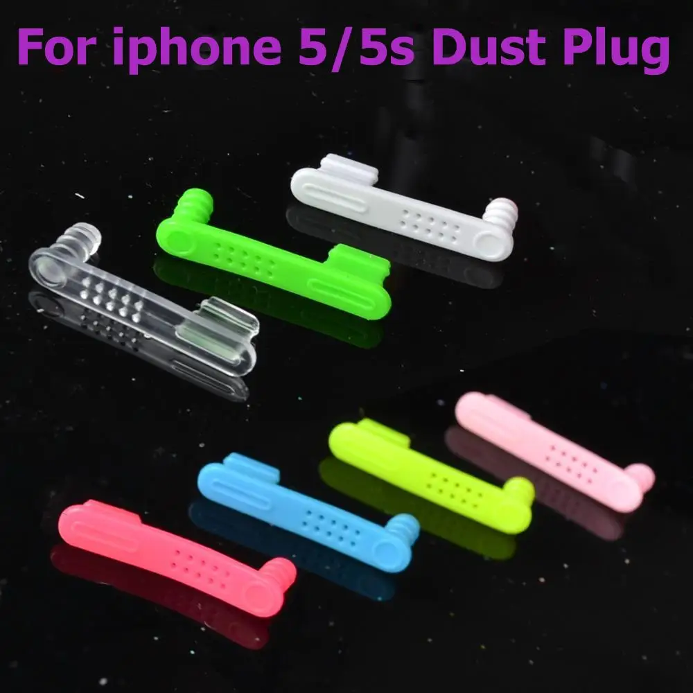 2 In 1 Colorato 5Pcs 3.5Mm Per Cuffie Spina Jack + Caricatore Usb Port Anti Spina Della Polvere Per Iphone 5G 5 5S 5C Accessori Del Telefono Cellulare