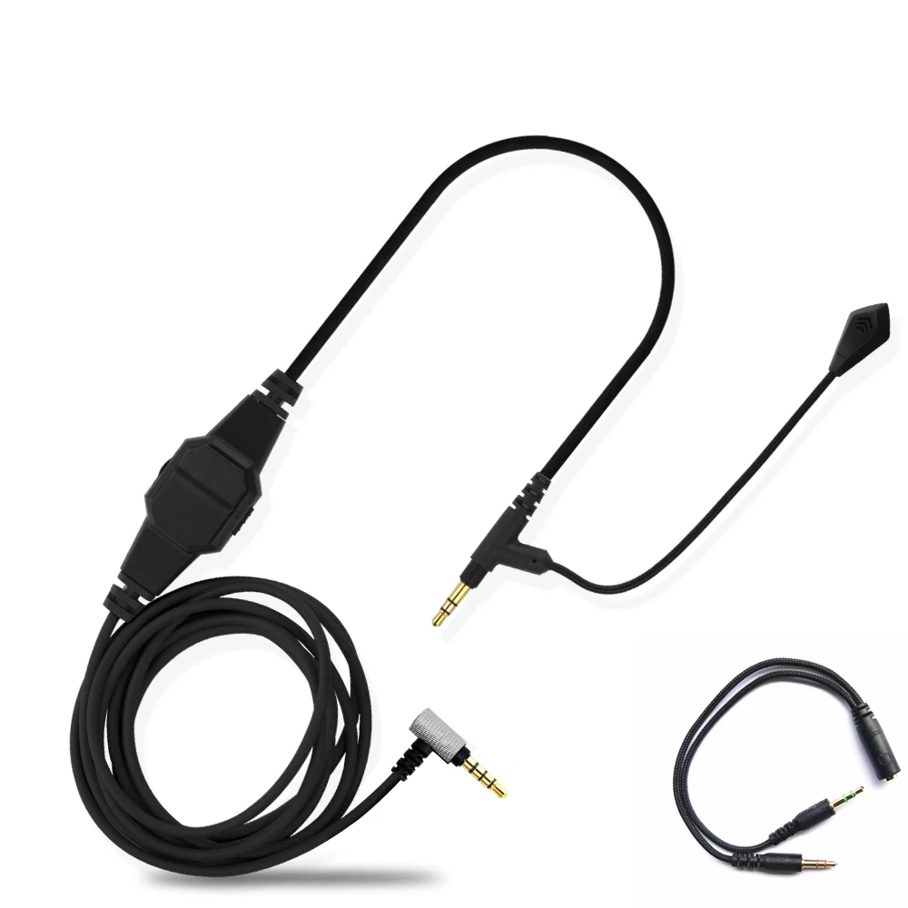 Cavo Volume Microfono Con Braccio Da 3.5Mm Per V-Moda Crossfade M-100 Lp Lp2 M-80 V-80 Per Cuffie Da Gioco Per Telefoni Skype Ps4 Xbox One