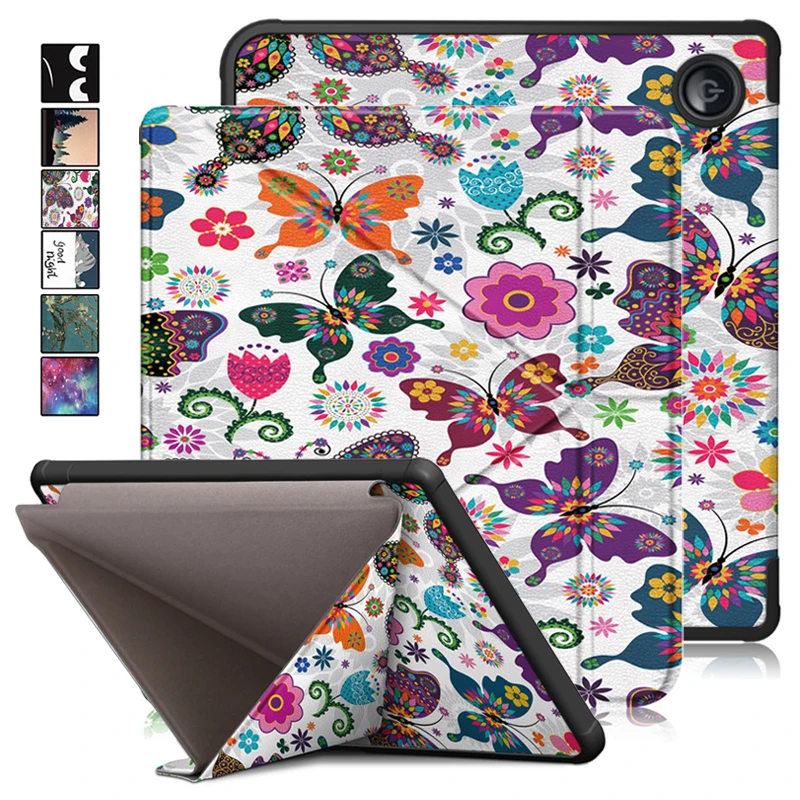 Per Kobo Sage Cover 8 "Custodia Per Ebook Con Retro Morbido In Pelle Pu Verniciata Per Funda Kobo Sage Case Smart Fold Stand Shell