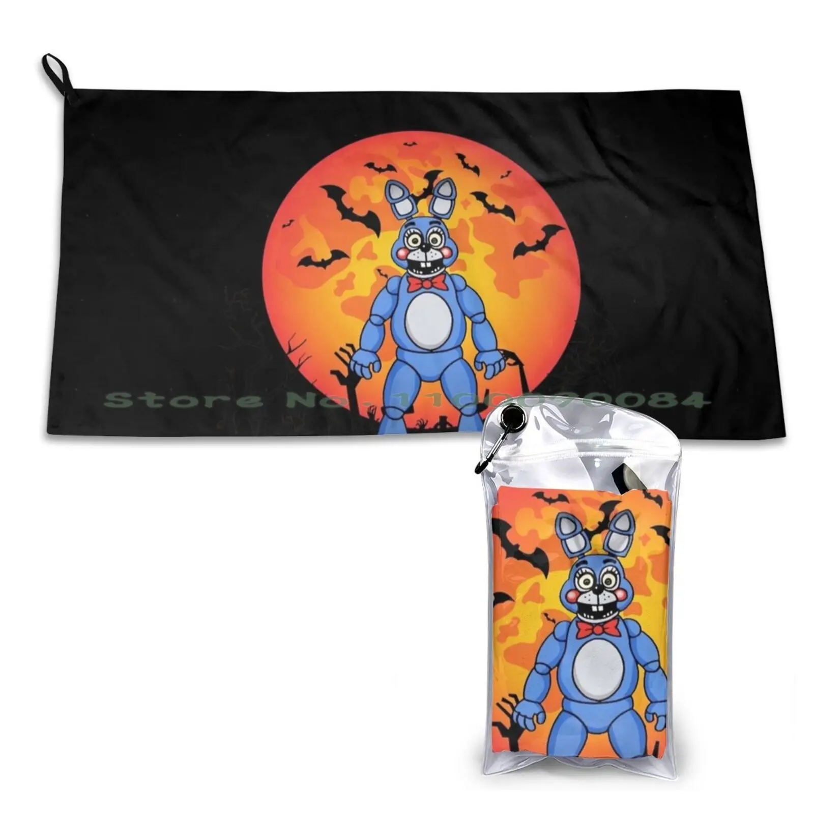 Fnaf-Toy Bonnie Quick Dry Asciugamano Palestra Sport Bagno Sport Portatile Basket Brooklyn Rebuild Achille Dubs 2 35 7 11 Agente Libero