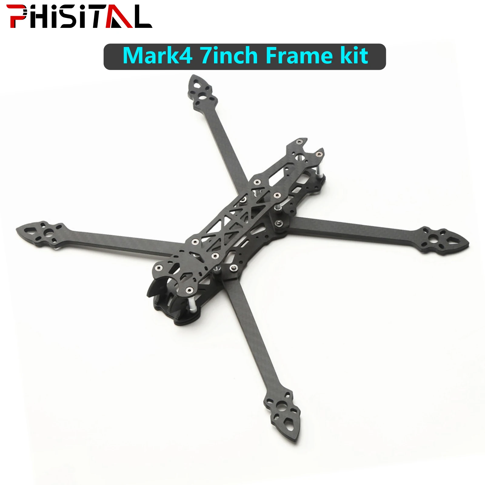 Mark4 7 Pollici 295Mm Con Kit Telaio Quadcopter Braccio 5Mm 3K Fibra Di Carbonio 7 ''Per Fpv Racing Drone Quadcopter Freestyle Parti Fai Da Te