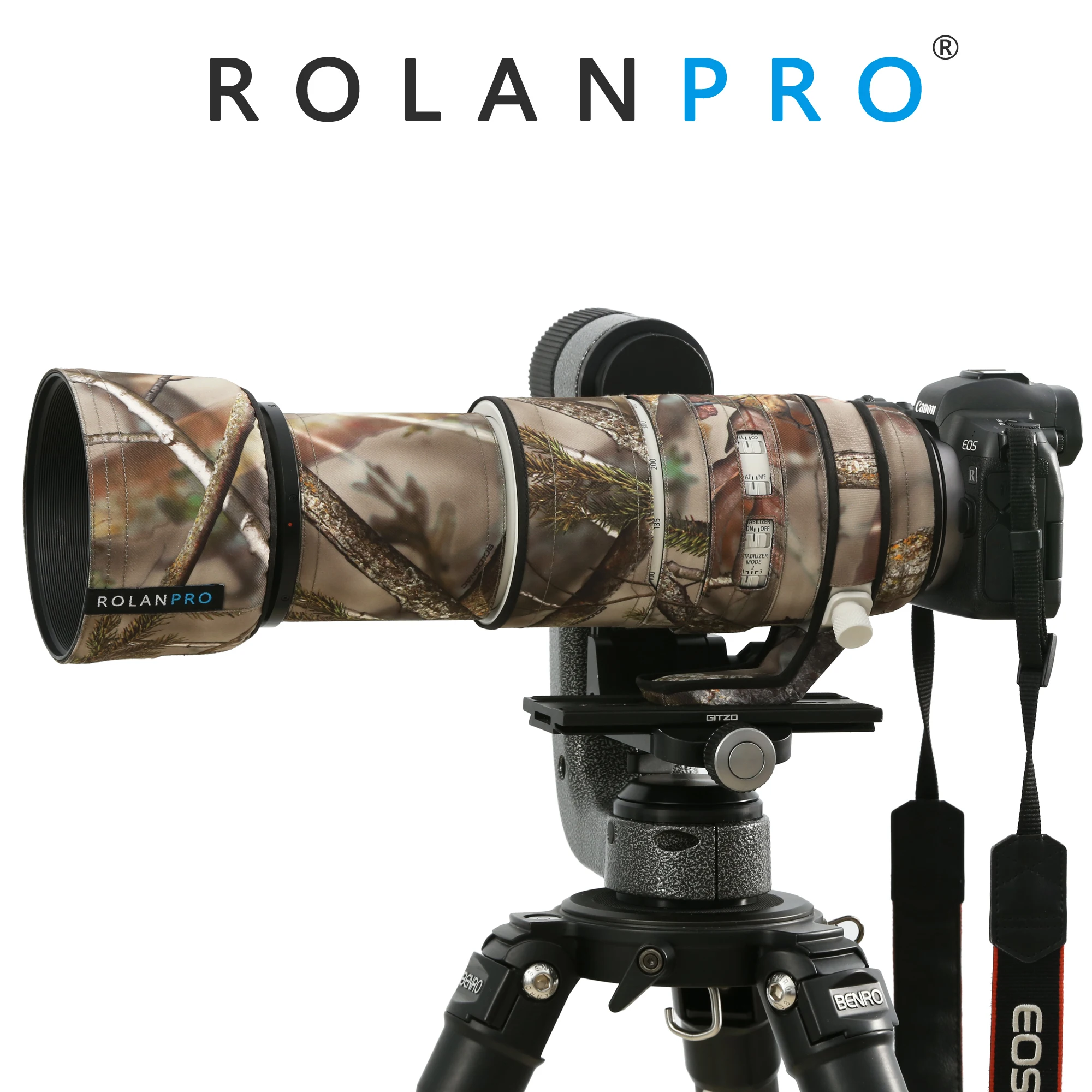 Rolanpro Copriobiettivo Per Fotocamera Impermeabile Per Canon Rf 100-500Mm F/4.5-7.1 L Is Usm Camouflage Rain Cover Custodia Per Pistole