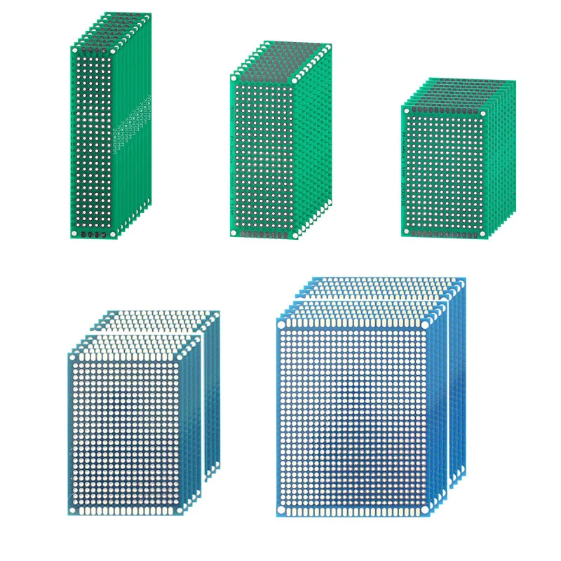 10Pcs Double Side Pcb Board Prototype Board Fai Da Te Universal Printed Perfboard Kit Elettronico Pcb Circuit Board Spedizione Gratuita