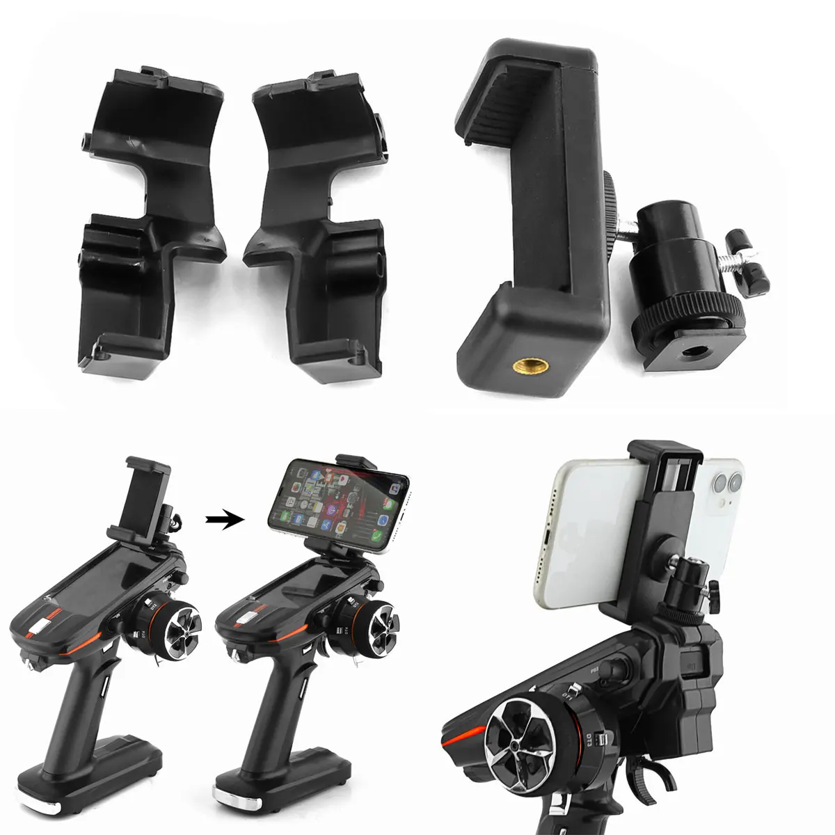 Telecomando Controller Supporto Per Telefono Cellulare Supporto Per Staffa Supporto Fpv Radiolink Rc8X 8 Chanel Per Auto Rc Trx4 Scx10 Arrma Hsp