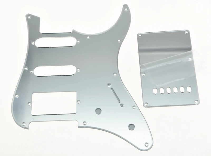 Kaish Silver Mirror Guitar Hss Pickguard Tremolo Trem Cover Per Chitarra Yamaha Pacifico