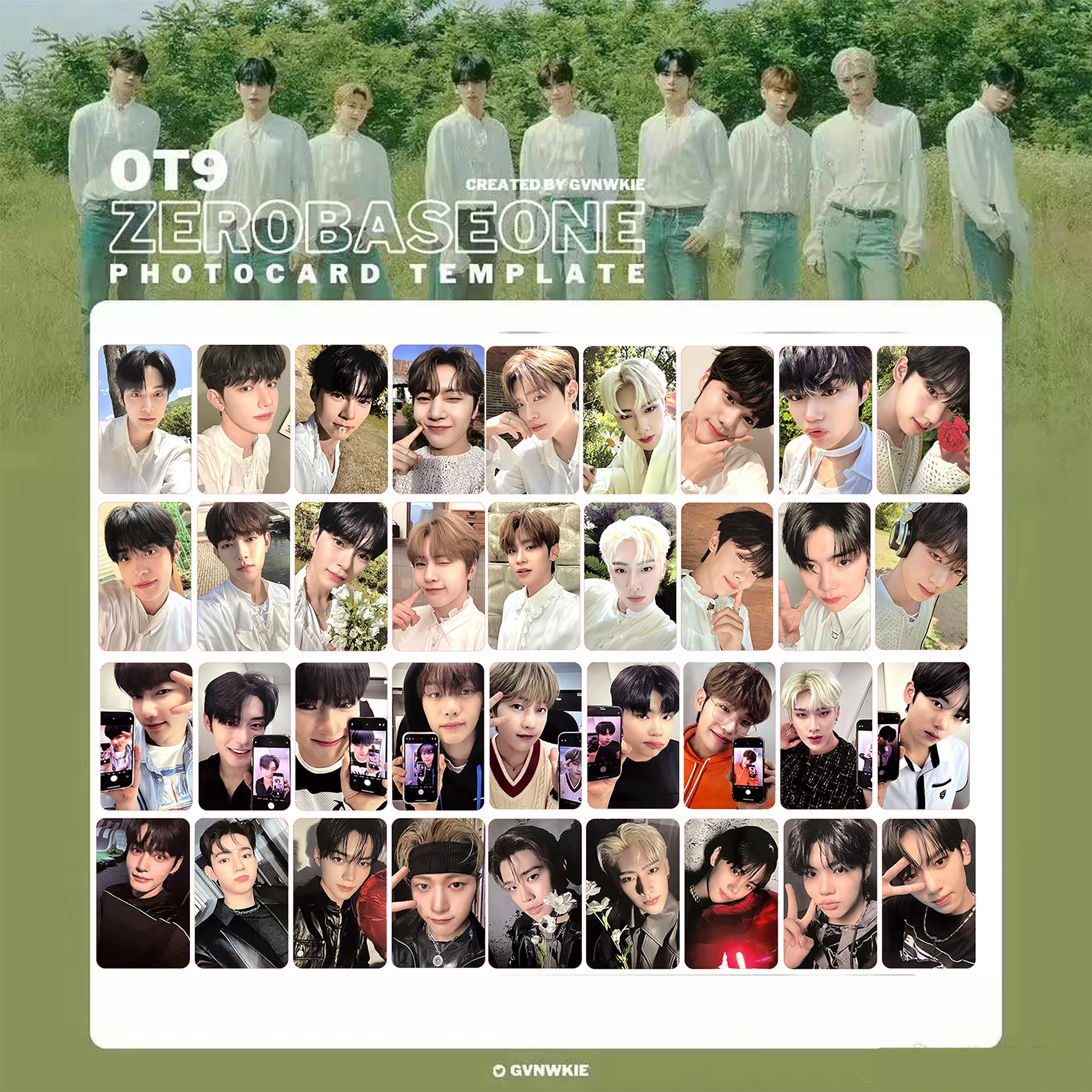 Kpop Zb1 Album Youth In The Shade Photobcards Zerobaseone K4 Withmuu Am Pre-Vendita Gift Lomo Cards Zhanghao Hanbin Fans Gifts