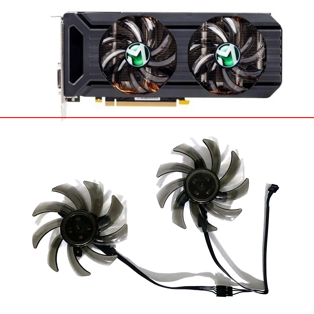 Nuovo 2Pcs 85Mm 4Pin Ga91S2U Fdc10H12S9-C Gtx1080 1070 Gpu Fan Per Palit Maxsun Pny Eforce Gtx1060 Gtx1080 Gtx1070 Dual Video Fans