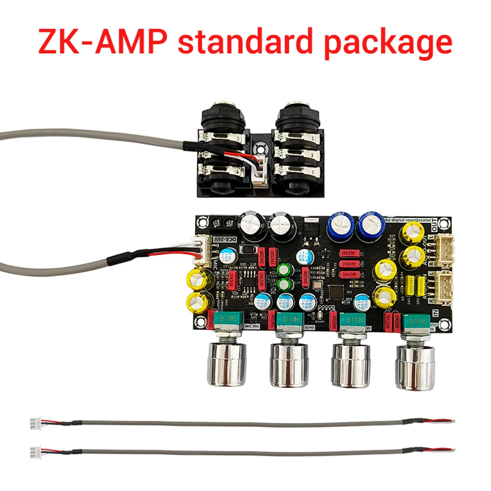 Dc 8-26V Fever Karaoke Reverb Board Microfono Karaoke Singing Front Effector Board Dsp Mixing Anti Howling Amp
