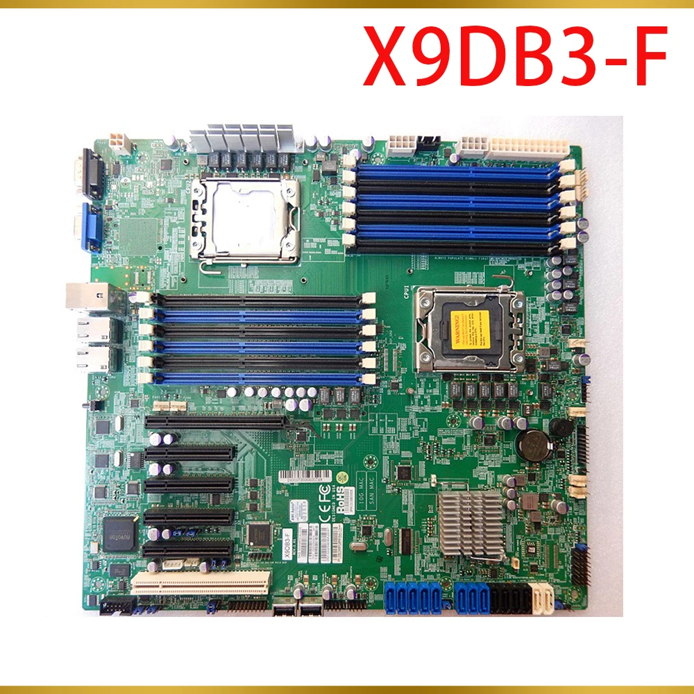 Per Scheda Madre Supermicro Server Lga1356 Processore Xeon E5-2400 V2 Ddr3 8X Sas/Sata2 Porte Da C606 X9Db3-F