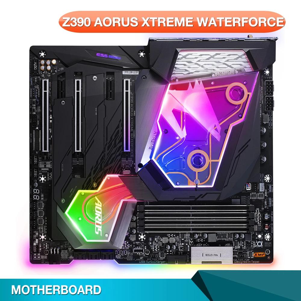 Z390 Aorus Xtreme Waterforce Per Scheda Madre Gigabyte Lga1151 Ddr4 128Gb E-Atx