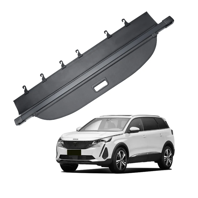 Per Peugeot 5008 Car Rear Trunk Privacy Curtain Scudo Di Sicurezza Copertura Del Carico Accessori Interni Impermeabili Retrattili