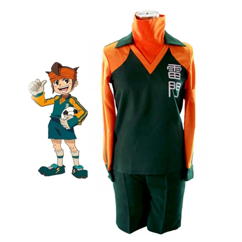 Anime Inazuma Eleven Endou Mamoru Costume Cosplay Personalizzato Kid Adult Size School Uniform Outfit