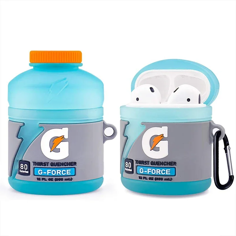 Custodia Protettiva Per Auricolari 3D Cartoon Water Bottle Per Airpods Pro 2 Custodia Di Ricarica Per Cuffie In Silicone Per Airpods 1 2 3 2021