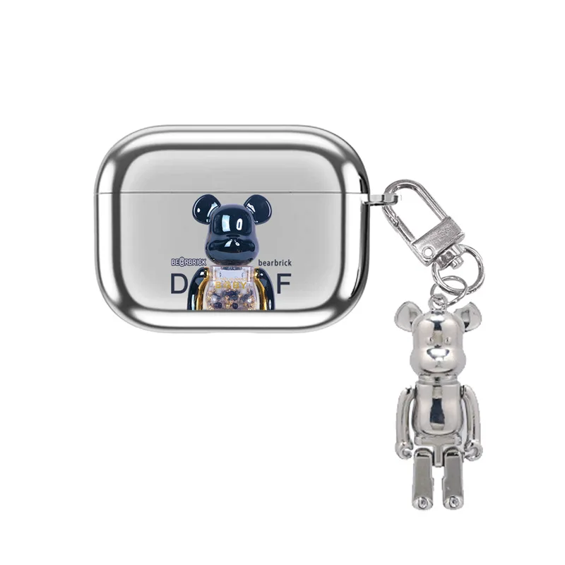 Fashion Black Bear Elettrolitico 2021 Airpods 3 Custodia Apple Airpods 2 Cover Airpods Pro Custodia Iphone Auricolari Accessori