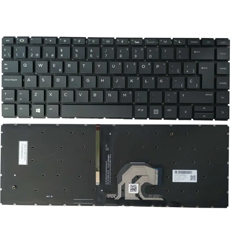 Nuova Tastiera Spagnola Per Hp Probook 440 G6 445 G6 440 G7 445 G7 Sp Nero