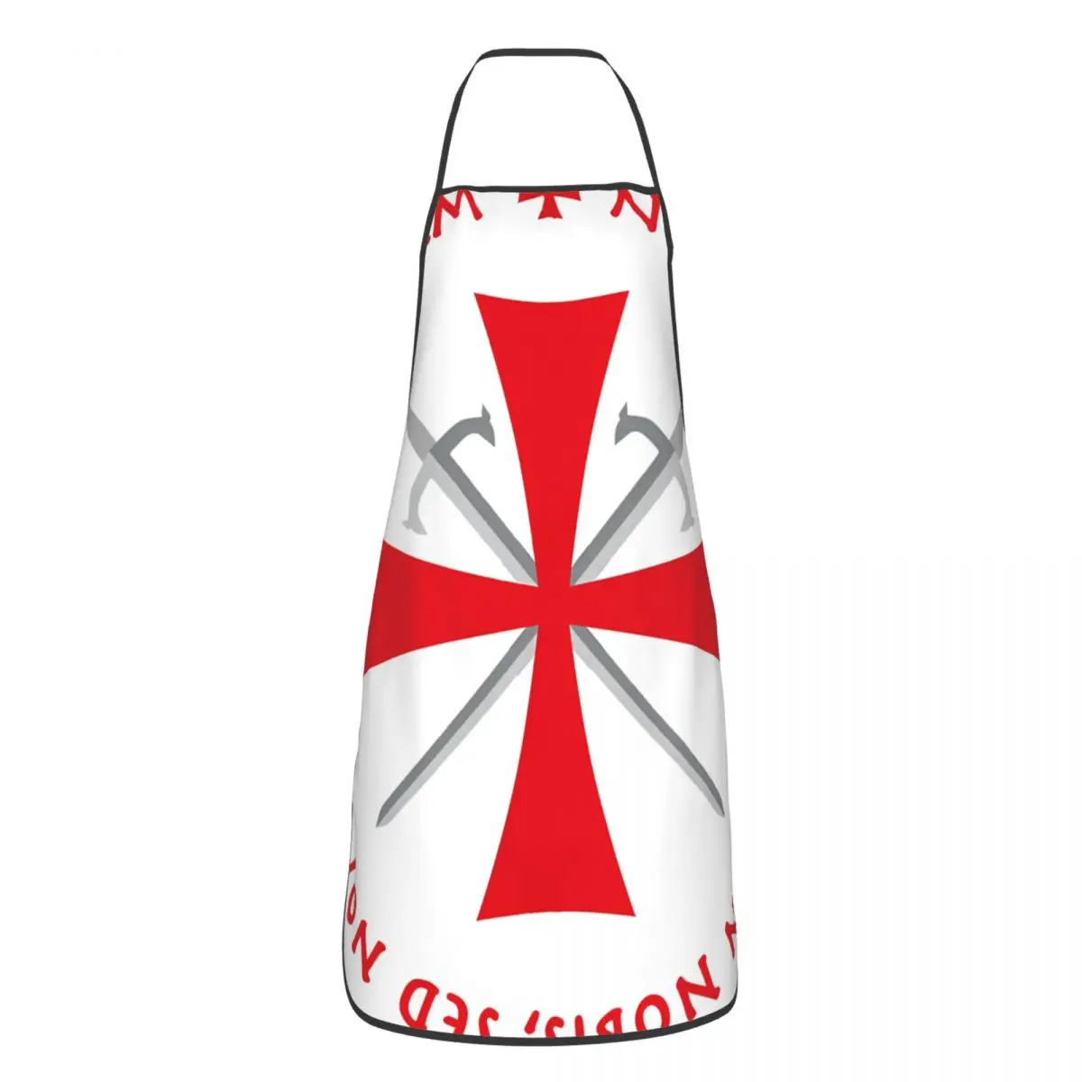 Bavaglino Personalizzato Templar Cross Non Nobis Domine Crusader Knight Cross Knight Grembiuli Chef Kitchen Freemason Tablier Cuisine Baking