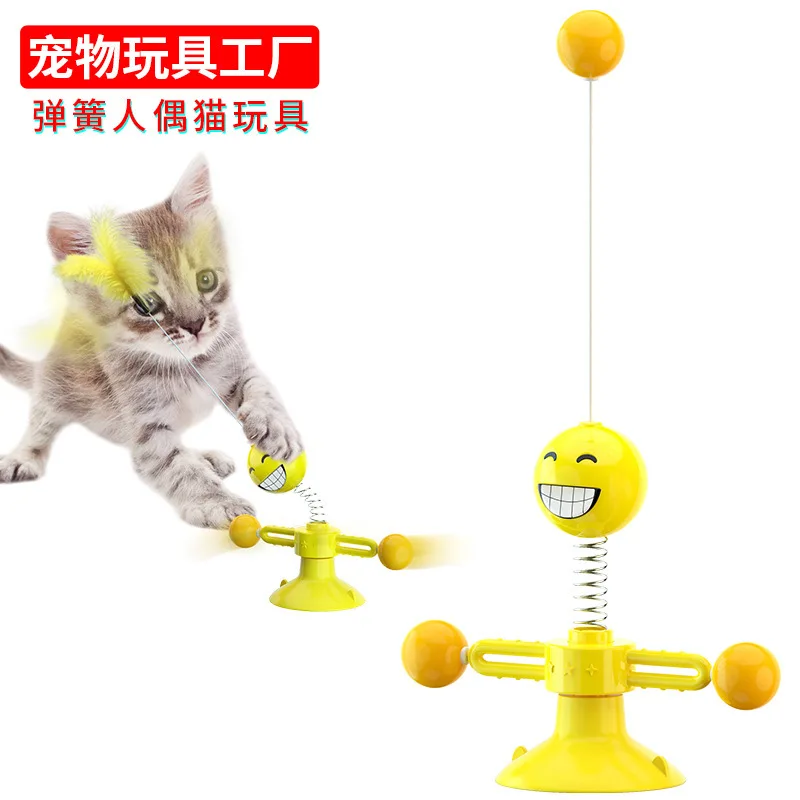 Pet Supplies New Amazon New Spring Doll Turn Cat Toy Giradischi Cat Teaser Pet Toys