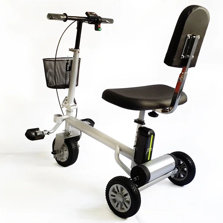 18Kgs Ce Pieghevole Fly Airplane Scooter Elettrico A Tre Ruote Scooter Da Viaggio Per Anziani