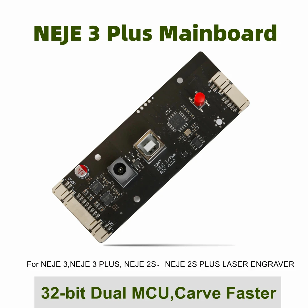 Neje 3 Plus Scheda Madre Per Incisore Laser Con Doppia Mcu A 32 Bit Intaglia Più Velocemente, Per Incisore Laser Neje Master 2S/3 Plus