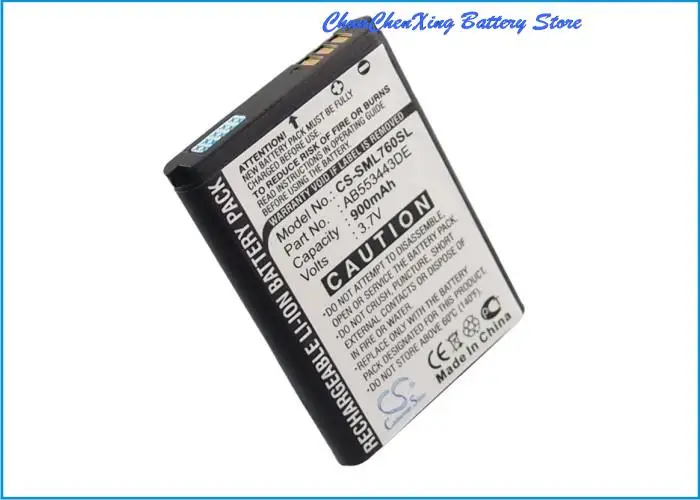 Batteria Cameron Sino 900Mah Ab553443De Per Samsung Sgh-L760, Sgh-L768, Sgh-Z620