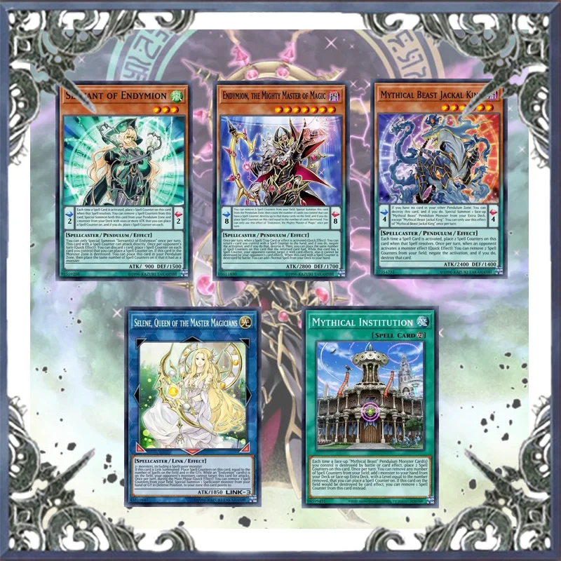 75 Pz Endymion & Mitical Beast Yugioh Gioco Di Carte Deck Non Originale Master Duel Jackal King In Magazzino