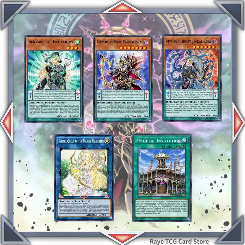 75 Pz Endymion & Mitical Beast Yugioh Gioco Di Carte Deck Facile Da Giocare Non Originale Master Duel Jackal King Diy Deck Md