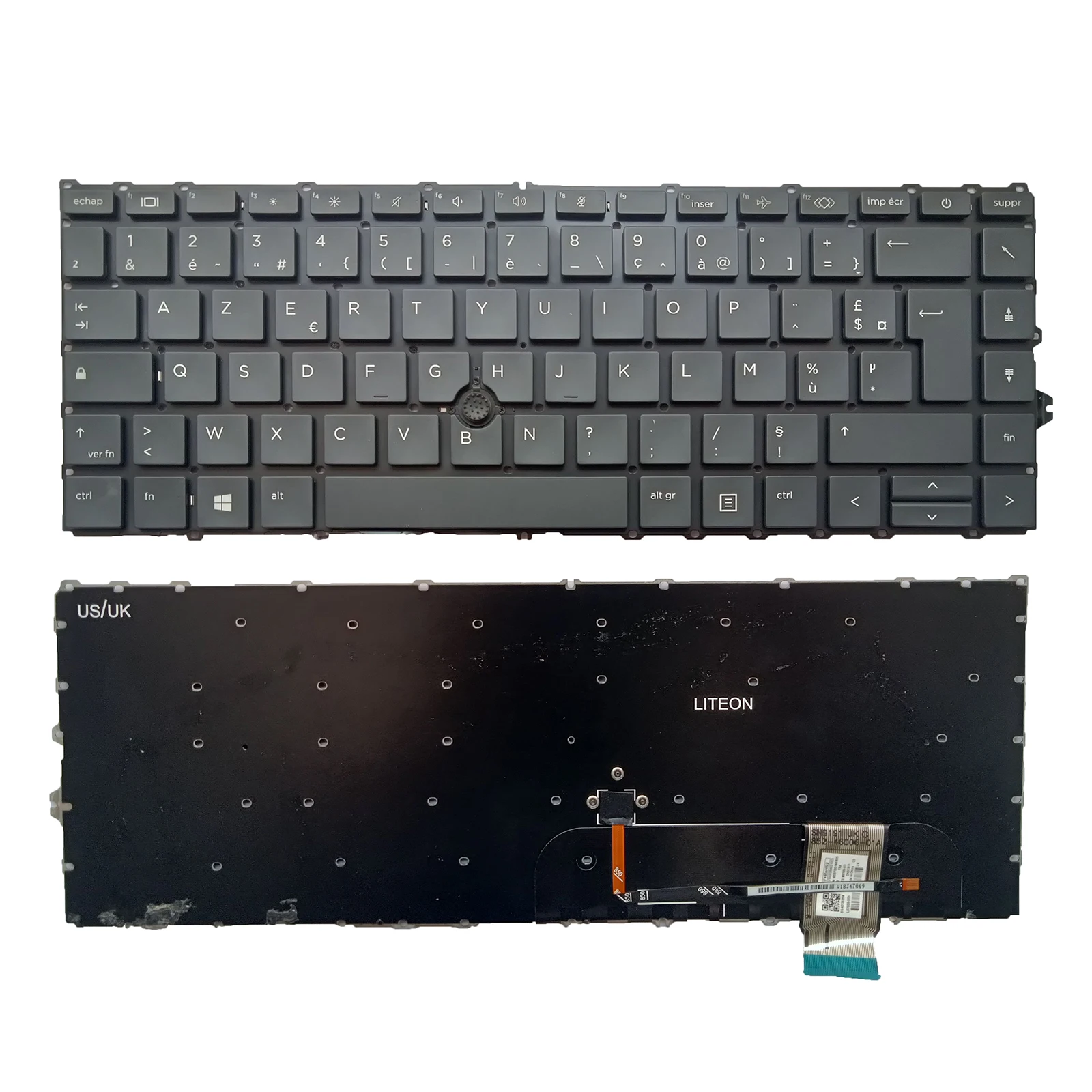 Per Hp Elitebook 840 G7 845 G7 840 G8 845 G8 Tastiera Fr Pointer No Retroilluminato
