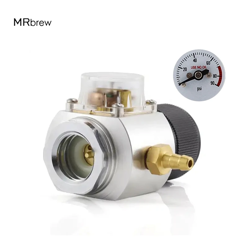 0-90 Psi Co2 Mini Regolatore Di Gas Caricatore Co2, Corny Cornelius Keg Caricatore Di Gas Per Bottiglia Di Soda Europea Birra Kegerator