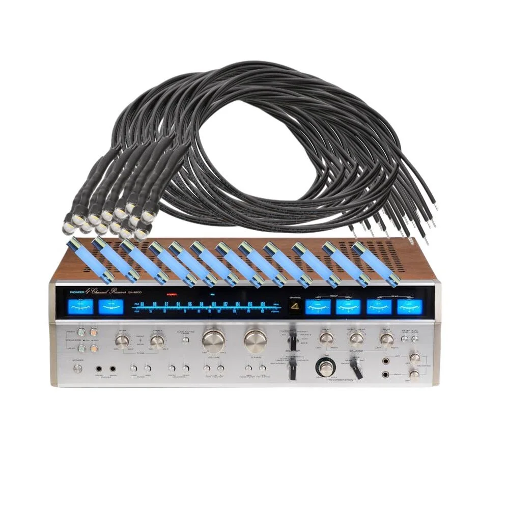 Tecoclampe 1 Set Completo Di Kit Lampada Di Ricambio Led Ac8V Per Ricevitore Audio Vintage Pioneer Qx-9900 Illuminazione