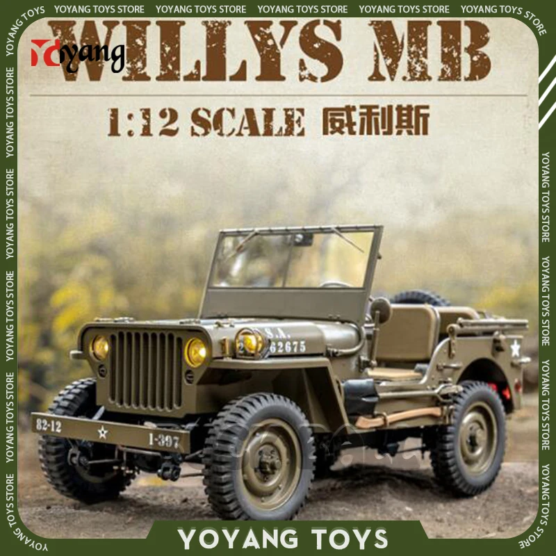 Fms Scala 1/12 Willys Mblwillys Mb Rc Auto Rochobby Fuoristrada Giocattoli Versione Rtr Veicolo Da Combattimento Militare Rc Auto Regalo Per Ragazzo