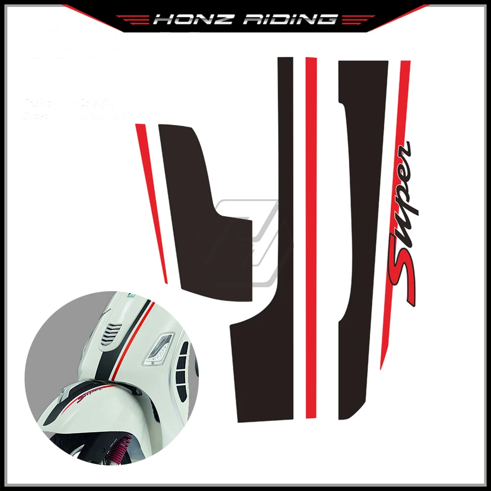Per Vespa Sport Stickers Gts 250 / 300 / Super / Gtv 250 / 300 Kit Decalcomanie Moto