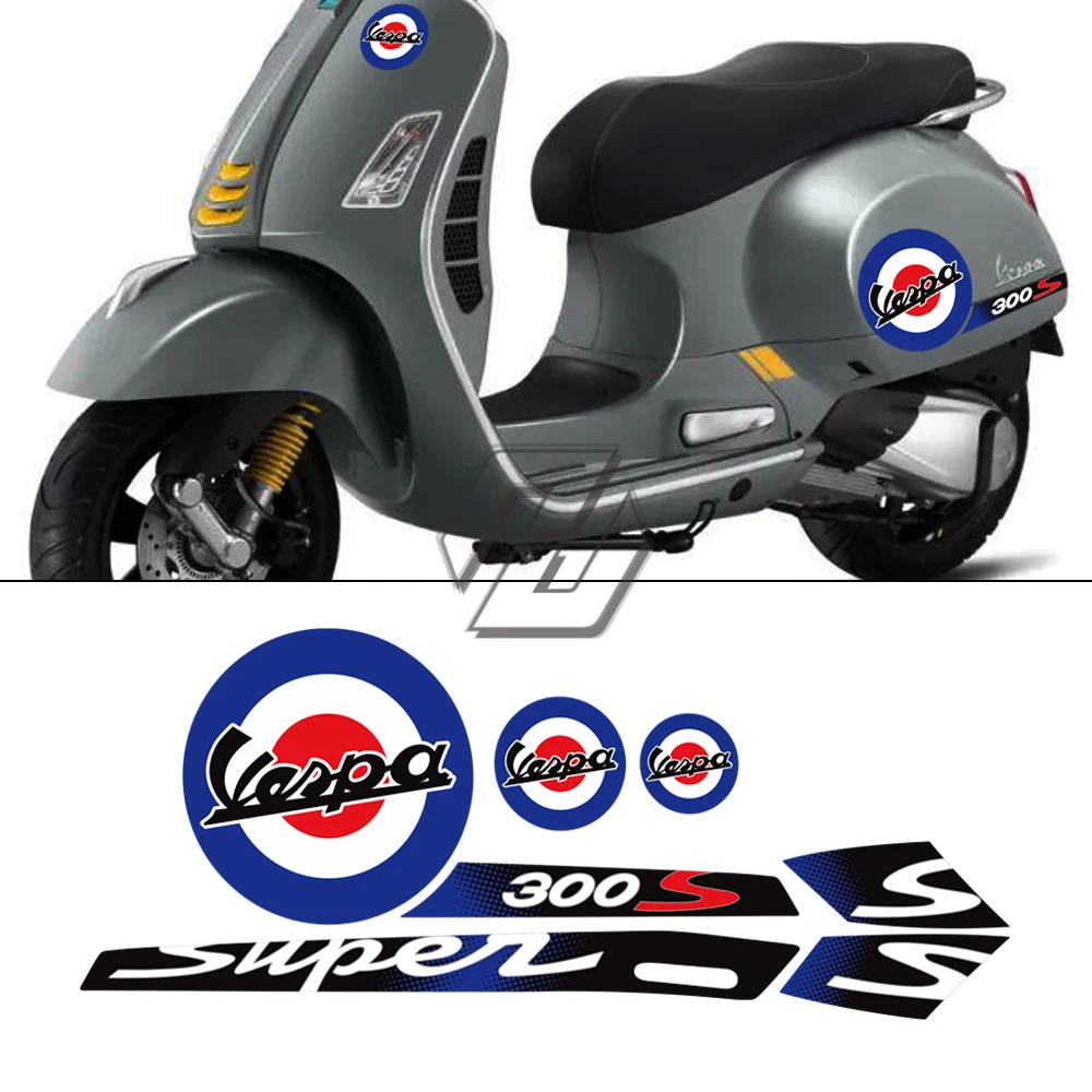 Per Piaggio Vespa Gts 300 Super Sport Adesivo Riflettente Adesivo Moto