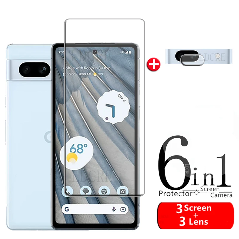 Per Google Pixel 7A Glass Per Google Pixel 7A Screen Protector 9H Film Vetro Temperato Trasparente Per Google Pixel 6 7 6A 7A Lens Film