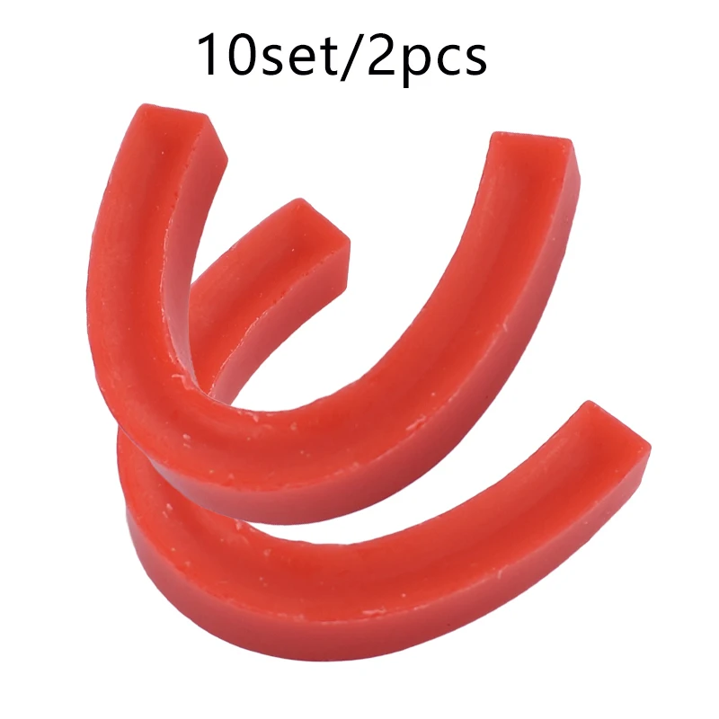 Odontoiatria A Forma Di U Base Dentale Cerchio In Cera Modello Rosso Base Protesi Casting Bite Block Occlusal Rim Plate Wax Lab Consumabili