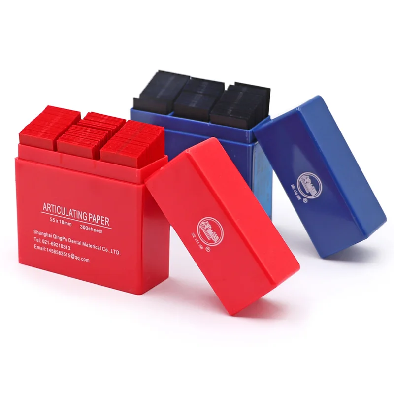1500Pcs Carta Per Articolazione Dentale Blu Rosso Dentista Strisce Per Morso A Doppia Faccia Dentista Orale Cura Dei Denti Strumento Per Sbiancamento 