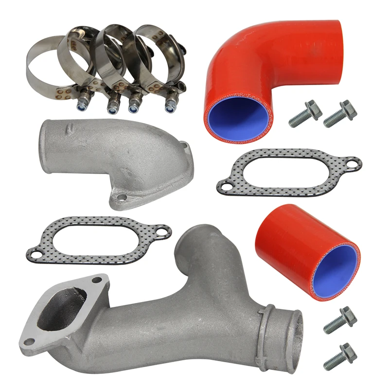 Top In Alluminio Mount Intercooler Y-Pipe Kit Misura Per 02-07 Subaru Impreza Wrx/Per Gd/Gg Blu