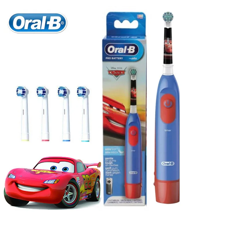 Spazzolino Elettrico Orale B Rotary Clean Setola Extra Morbida Per Bambino 2 Minuti Timer Spazzolino Da Denti Impermeabile + Ricarica Spazzola Di Rica