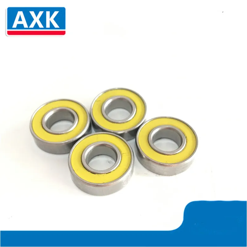 Abec 3 Cuscinetti A Sfera In Gomma Gialla Rc Cuscinetto Per Auto E Camion Per Tamiya (Auto) Wild Willy 2 E Metallico