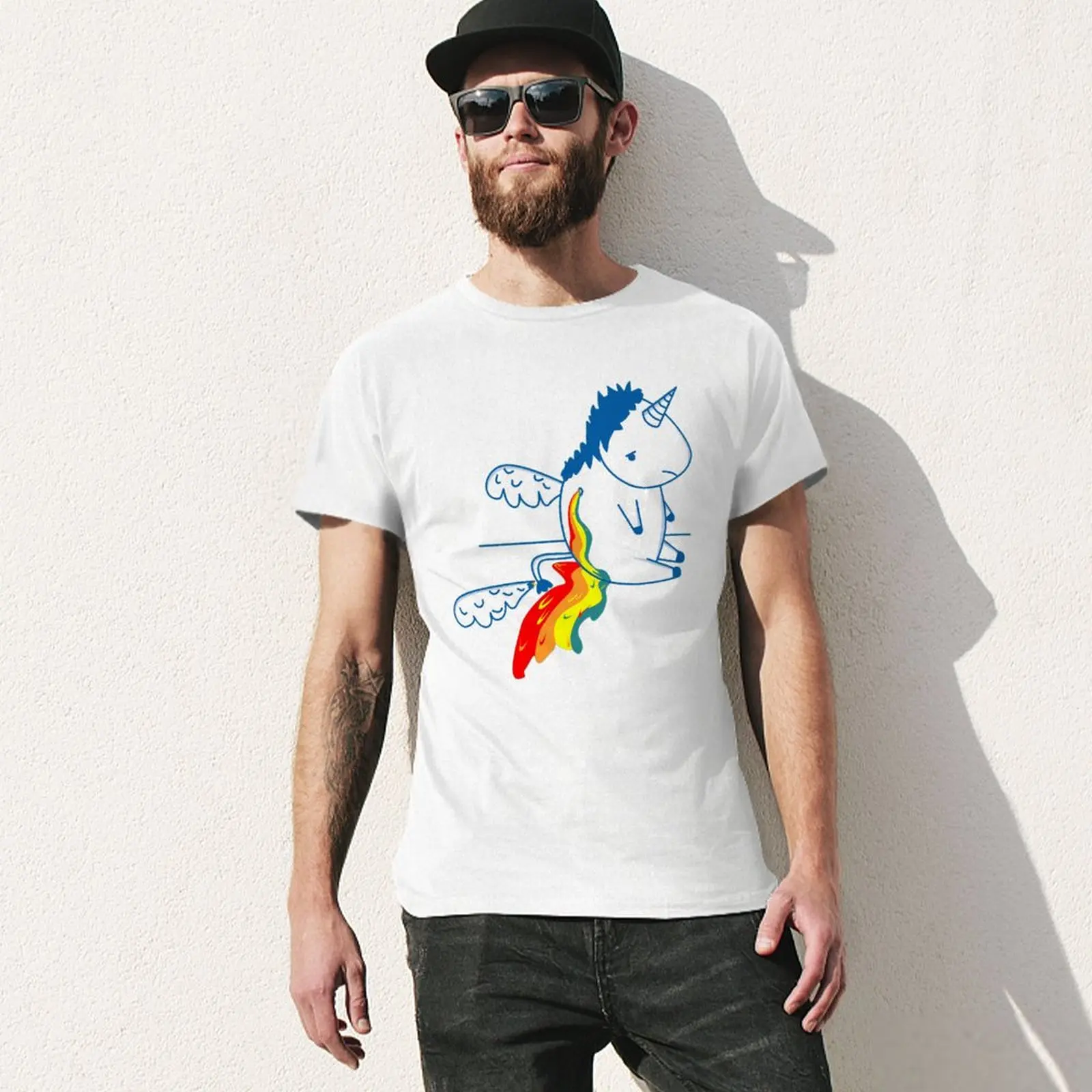 T-Shirt Per Adulti Cool Muslimt Tees Devidos De Unicornio Arcoiris Unicornio Arcoiris Tees Novità Home Eur Size