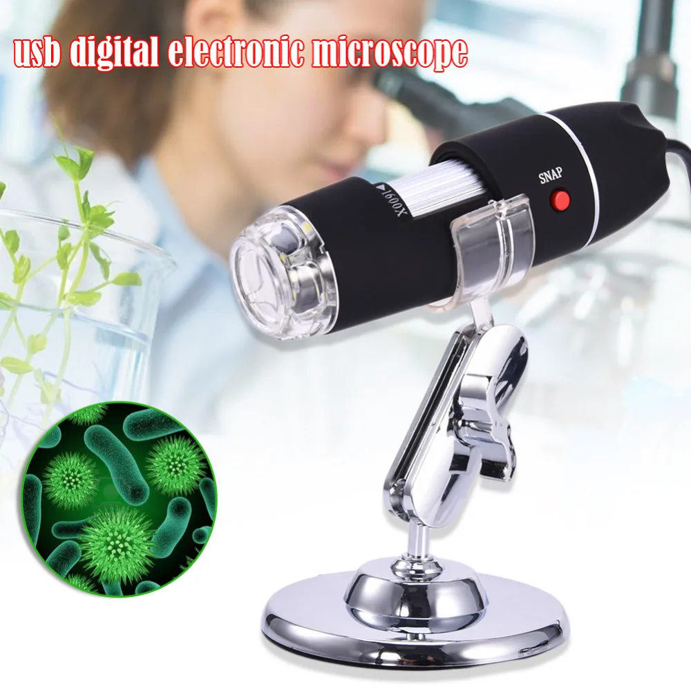 Wholesale1600X /1000X/500X Mega Pixel 8 Led Digital Usb Microscopio Microscopio Magnifier Elettronico Stereo Usb Endoscopio Fotocamera