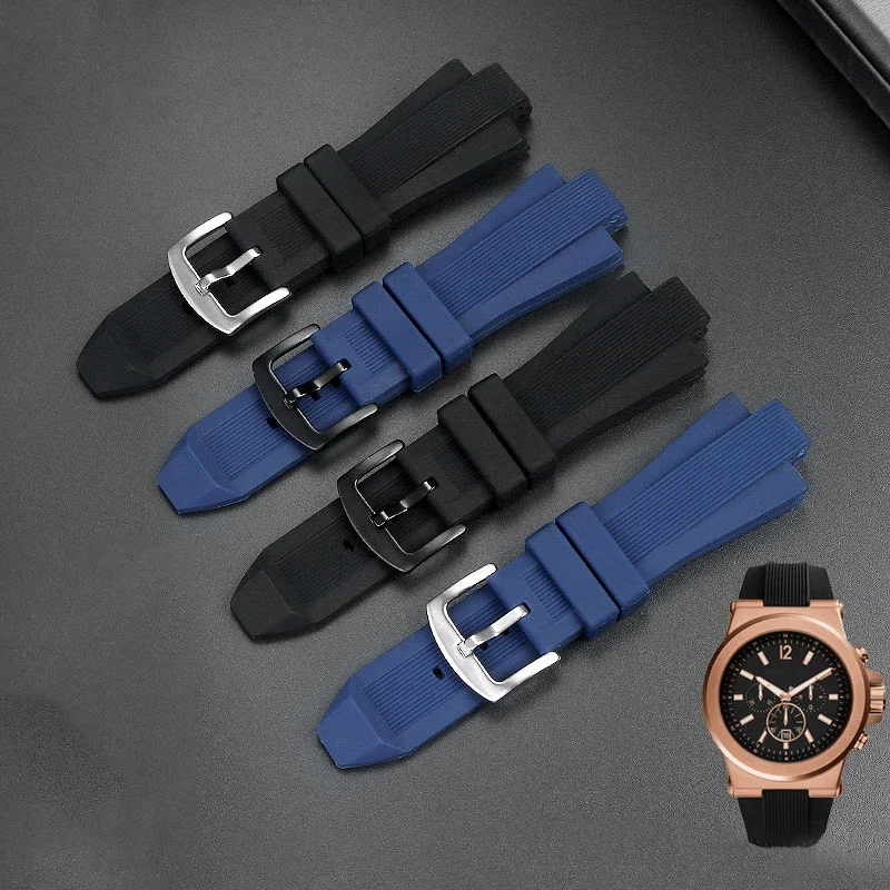 Cinturino Per Michael Kors Mk8184 8729 9020 Mk8152 Mk9020 Mk9026 Accessori Per Cinturini In Silicone A Bocca Rialzata 29Mm X 13Mm