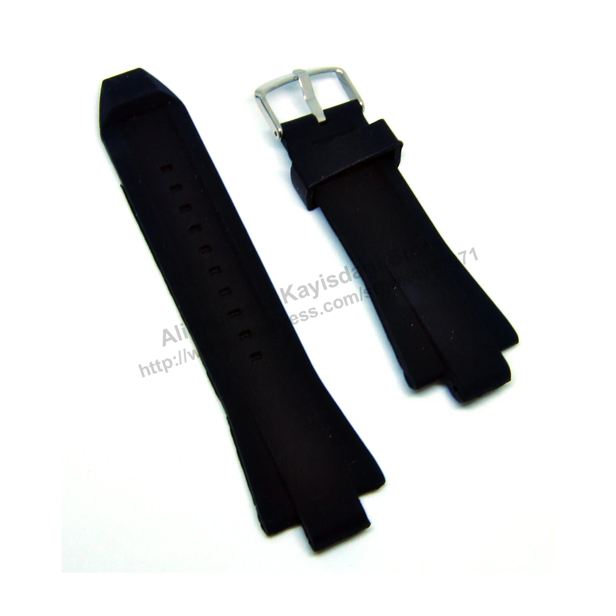Compatibile Per Michael Kors Dylan Mk8184 , Mk8325 , Mk8383 , Mk8406 - 13Mm Cinturino Di Ricambio In Silicone Di Gomma Nera