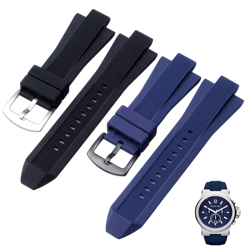 Cinturino In Silicone Adatto Per Michael Kors Mk8184 Mk9020 Mk8729 Cinturino Per Orologio Da Polso Da Uomo