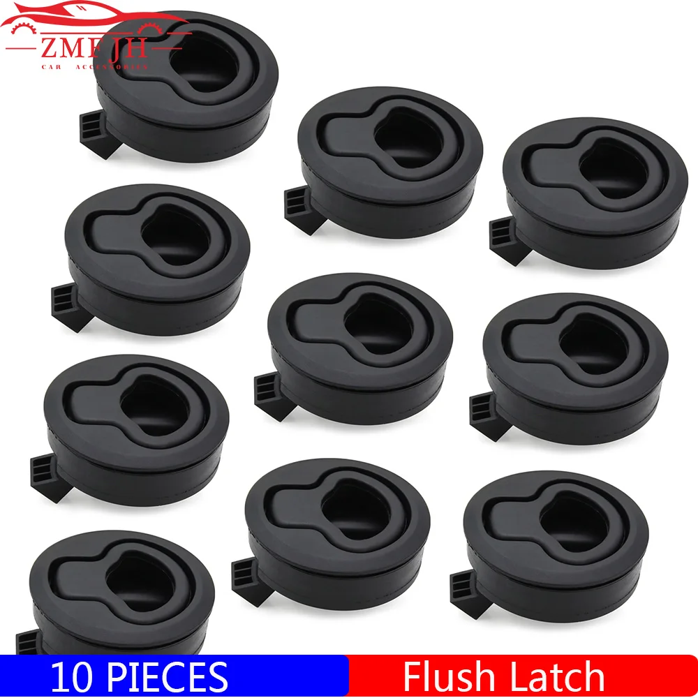 10Pcs Disegno Per La Serratura Del Ponte Marine Boat Hatch Door Sostituzione Round Locker Cabinet Lift Pull Handle Accessori Per Yacht