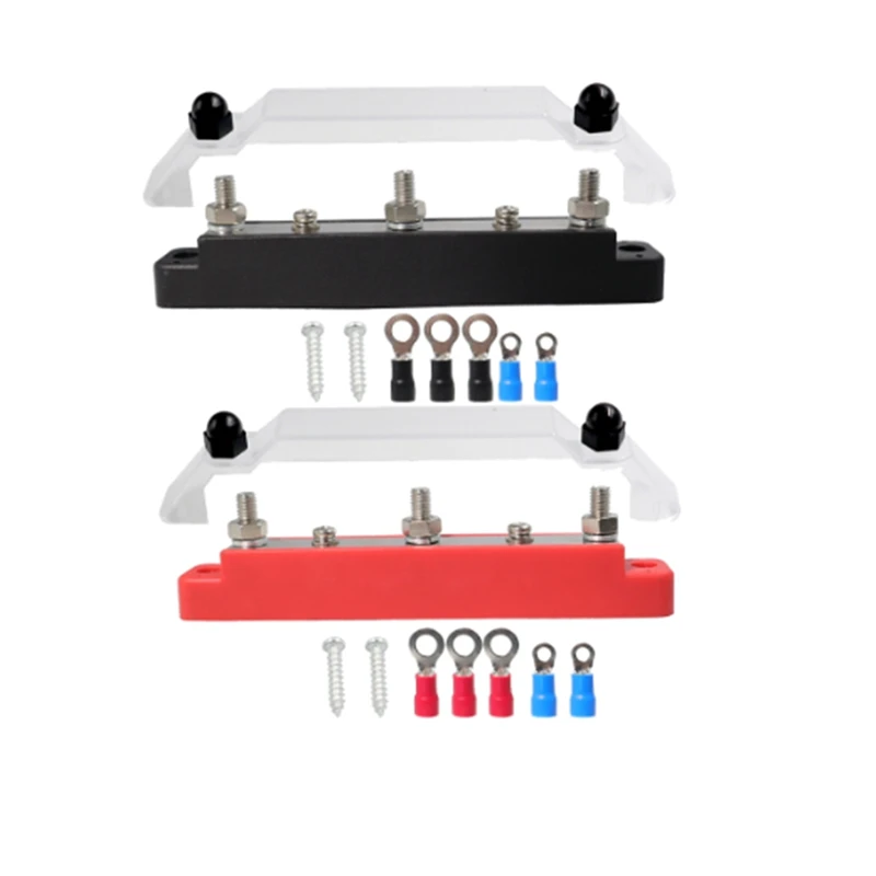 M6 Busbar Box Board 150A 4 Terminali Corrente Busbar Cable Box Power Box Parts Adatto Per Rv Yacht Car
